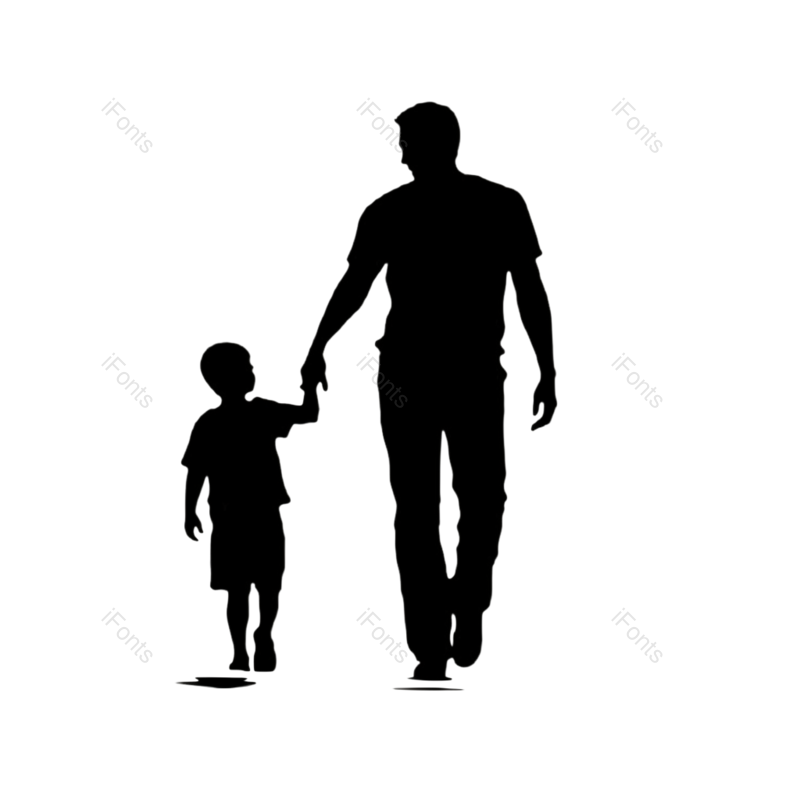 父亲节图片,牵手元素,素材PNG,人物免抠素材